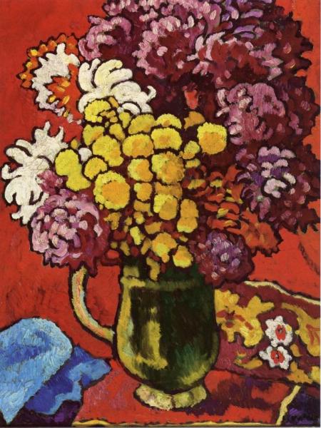 Vase Of Flowers by Louis Valtat