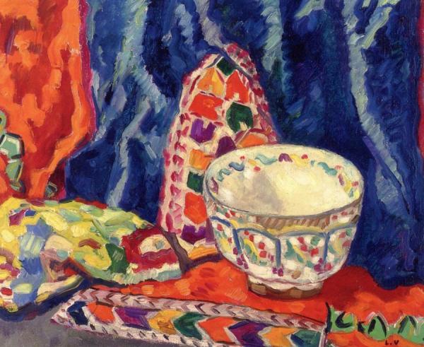 Vase With Drapery by Louis Valtat