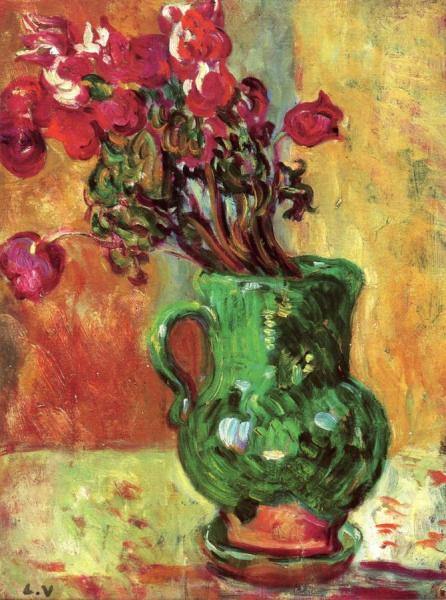 Vase With Tulips by Louis Valtat
