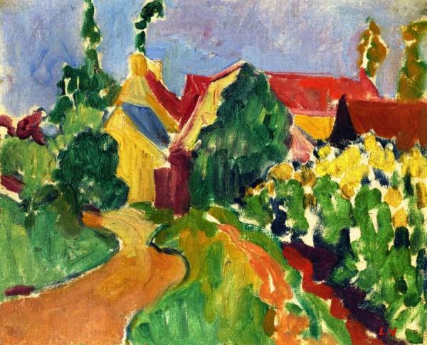 Village In Normandy by Louis Valtat
