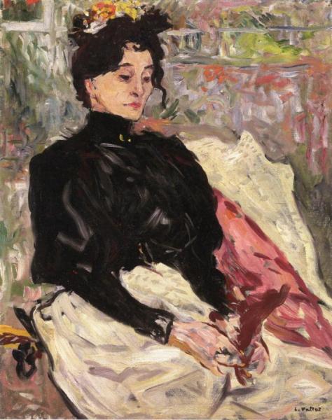 Woman In An Armchair by Louis Valtat