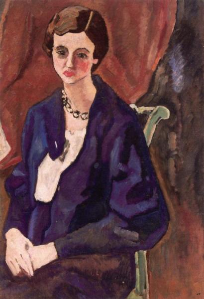 Woman In Navy Blue by Louis Valtat