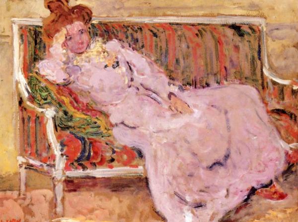 Woman On A Sofa by Louis Valtat