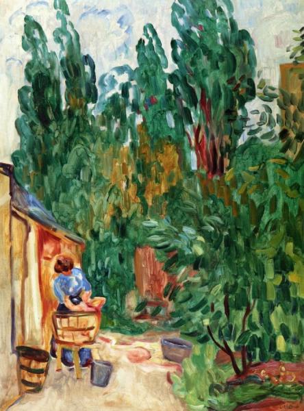 Woman With Tub by Louis Valtat
