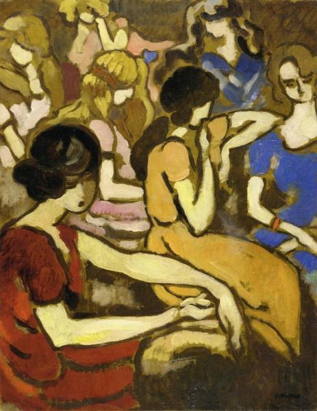 Women At The Theater by Louis Valtat