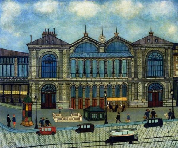 Louis Vivin Gare Montparnasse, Paris