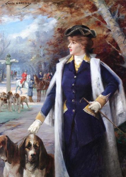 Sarah Bernhardt Hunting With Hounds by Louise Abbema Oil Painting Reproductions
