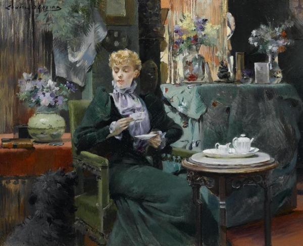 Tea Time by Louise Abbema