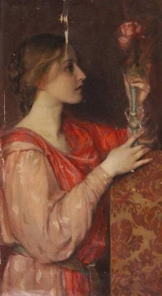The Rose,1898 by Louise Howland King Cox Oil Painting Reproductions