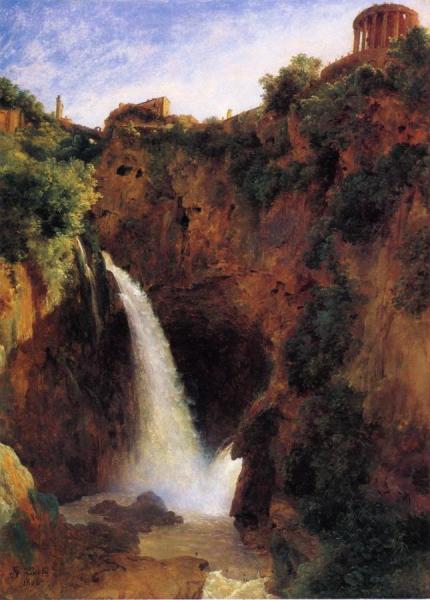 The Falls At Tivoli by Louise-josephine Sarazin De Belmont