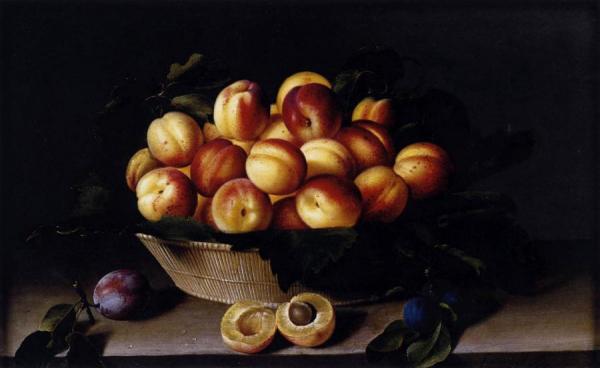 Basket Of Apricots by Louise Moillon