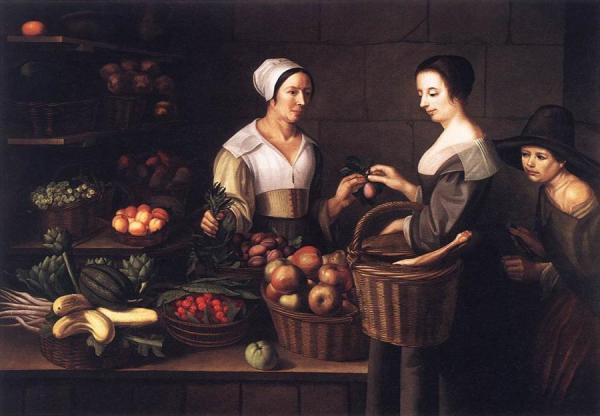 Market Scene With A Pick-pocket by Louise Moillon