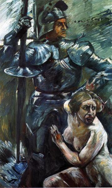 Beneath The Shield Of Arms by Lovis Corinth