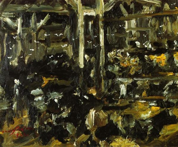 Cowshed by Lovis Corinth