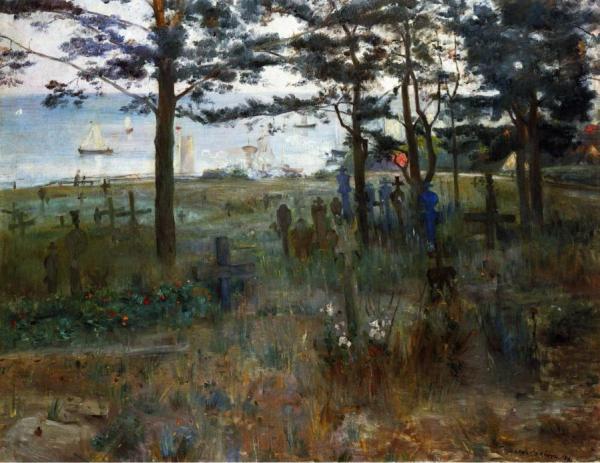 Fishermen's Cemetery At Nidden by Lovis Corinth