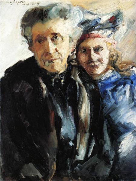 Grandmother And Granddaughter by Lovis Corinth