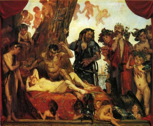 Homeric Laughter, First Version by Lovis Corinth