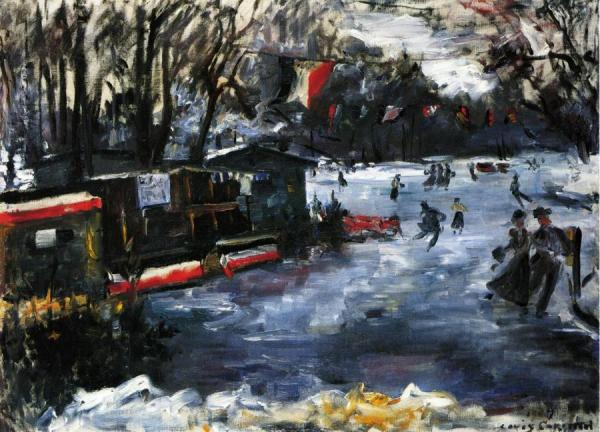 Ice Skating Rink In The Tiergarten, Berlin by Lovis Corinth