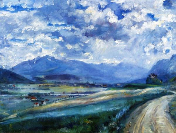 Inn Valley Landscape by Lovis Corinth