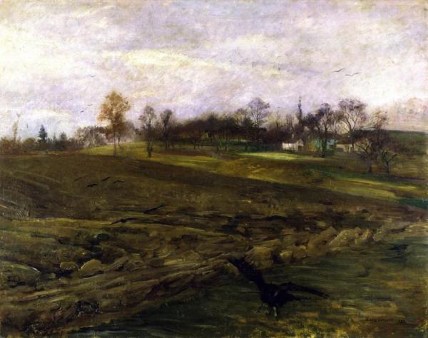 Large Landscape With Ravens by Lovis Corinth