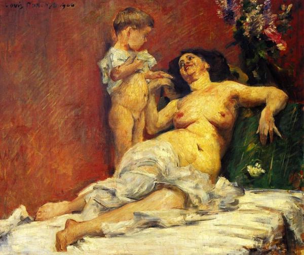Mother And Child by Lovis Corinth