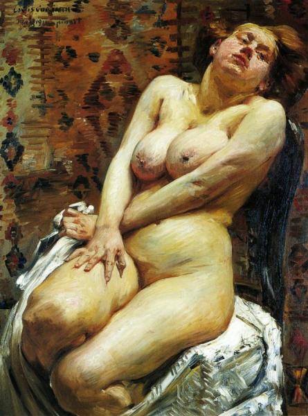 Nana, Female Nude by Lovis Corinth