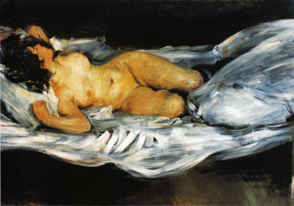 Reclining Nude by Lovis Corinth