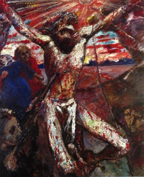 Red Christ by Lovis Corinth