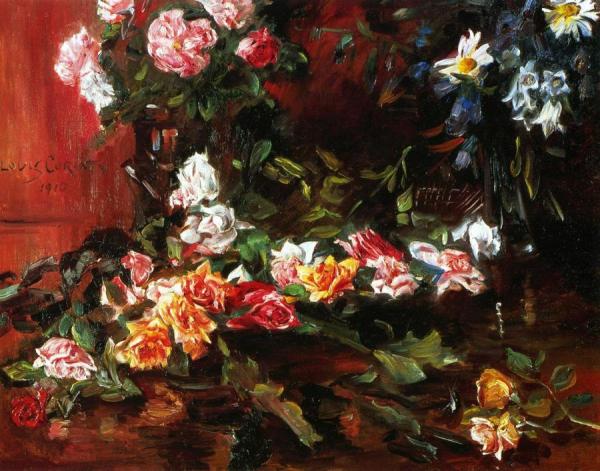 Roses by Lovis Corinth