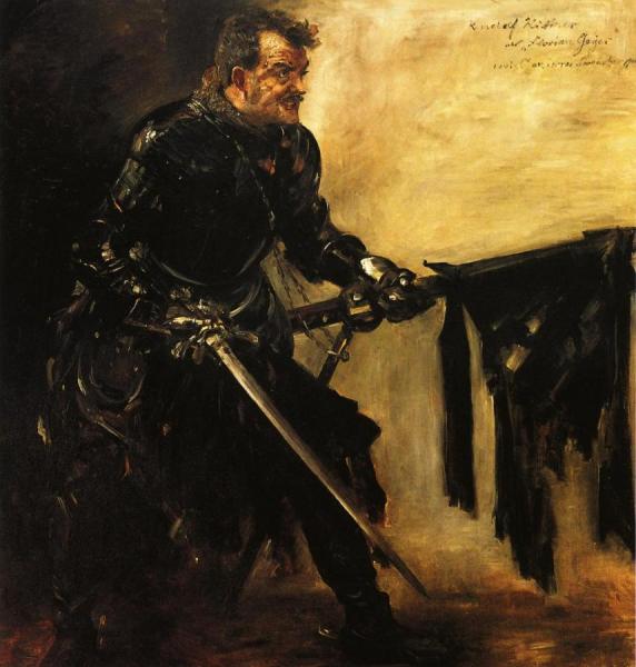 Rudolph Rittner As Florian Geyer, First Version by Lovis Corinth