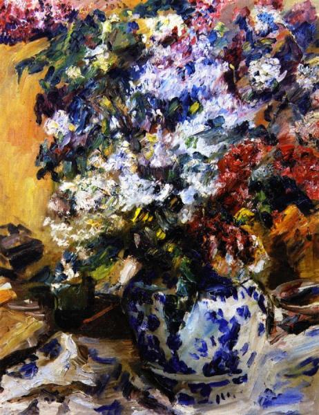 Still Life With Lilacs by Lovis Corinth