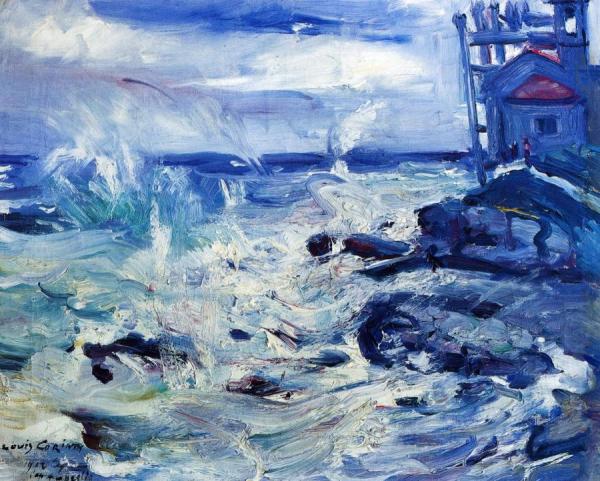 Storm At Capo D'ampeglio by Lovis Corinth