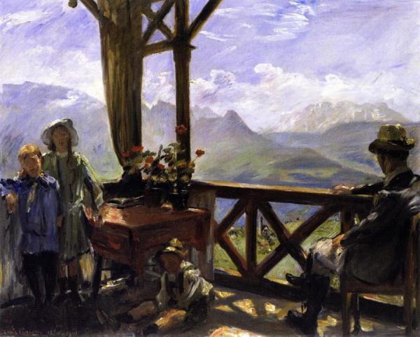 Terrace In Klobenstein, Tyrol by Lovis Corinth