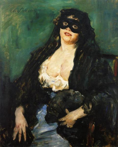 The Black Mask by Lovis Corinth