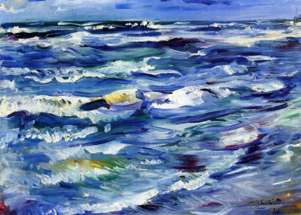 The Sea Near La Spezia by Lovis Corinth