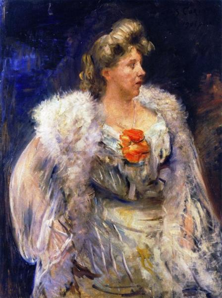 The Singer Frieda Halbe by Lovis Corinth