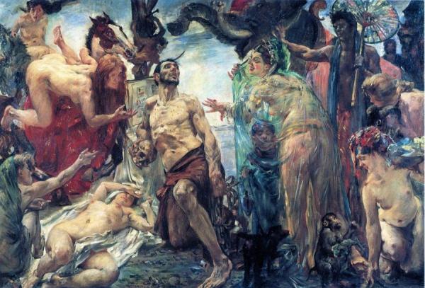The Temptation Of Saint Anthony (after Gustave Flaubert) by Lovis Corinth
