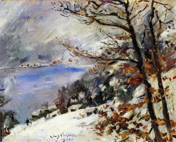 The Walchensee In Winter by Lovis Corinth