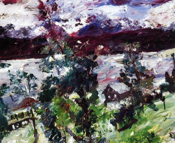 The Walchensee, New Snow by Lovis Corinth