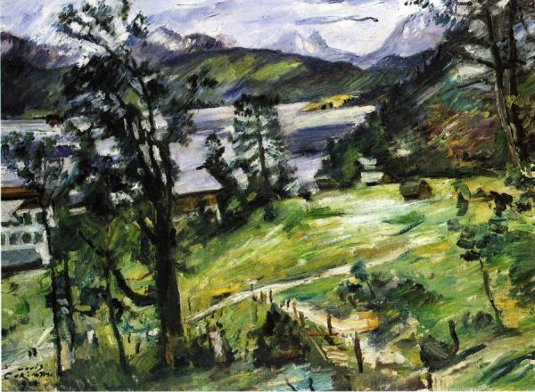 Lovis Corinth Walchensee Landscape With A Larch