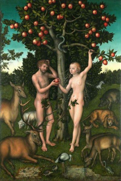 Adam And Eve by Lucas Cranach The Elder