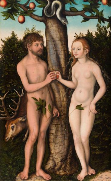 Cranach Adam And Eve by Lucas Cranach The Elder