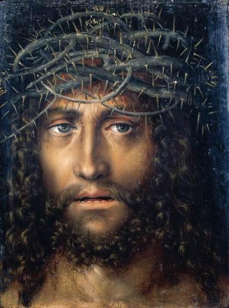 Head Of Christ Crowned With Thorns by Lucas Cranach The Elder