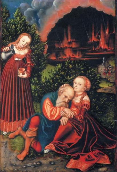 Lot And His Daughters by Lucas Cranach The Elder Oil Painting Reproductions
