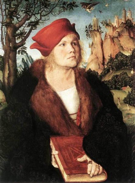 Portrait Of Dr. Johannes Cuspinian by Lucas Cranach The Elder