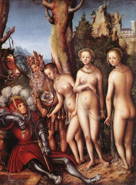 The Judgment Of Paris by Lucas Cranach The Elder