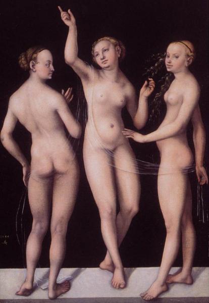 The Three Graces by Lucas Cranach The Elder