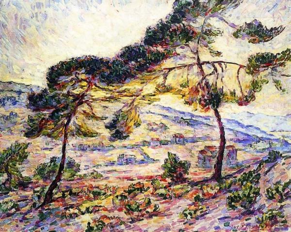 Fauve Landscape - View Of Provence by Lucie Cousturier