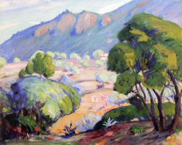 French Landscape With Olive Trees by Lucien Abrams Oil Painting Reproductions