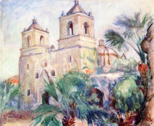 Mission De La Concepcion, San Antonio, Texas by Lucien Abrams